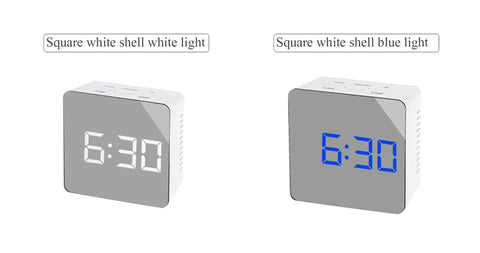ReflectTime LED: Multifunction Mirror Clock with Digital Display & Alarm