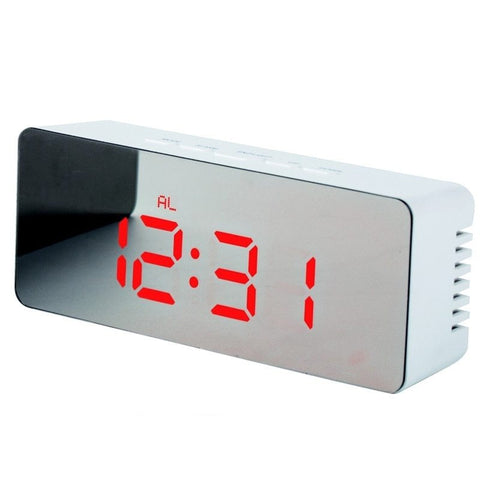 ReflectTime LED: Multifunction Mirror Clock with Digital Display & Alarm