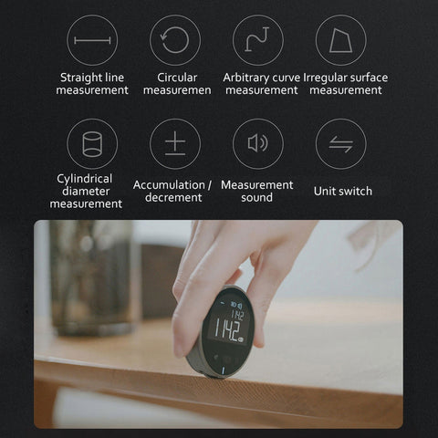 PocketMeasure Pro: Mini Digital Electronic Measuring Ruler (99m Range)