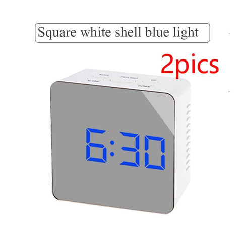 ReflectTime LED: Multifunction Mirror Clock with Digital Display & Alarm