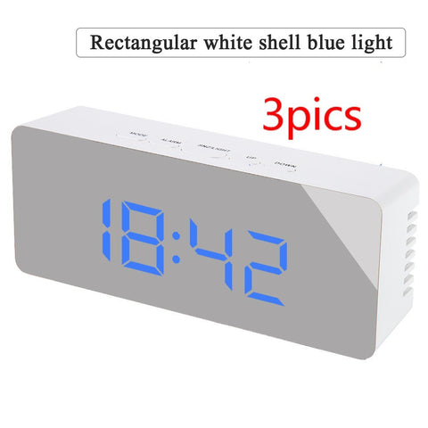 ReflectTime LED: Multifunction Mirror Clock with Digital Display & Alarm