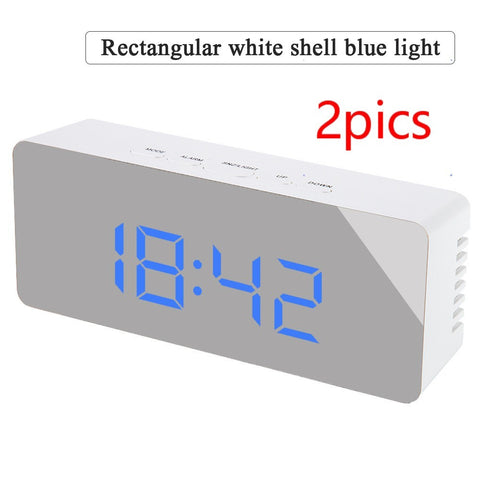 ReflectTime LED: Multifunction Mirror Clock with Digital Display & Alarm