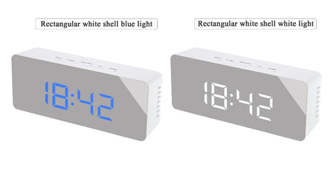 ReflectTime LED: Multifunction Mirror Clock with Digital Display & Alarm