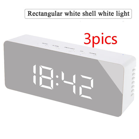 ReflectTime LED: Multifunction Mirror Clock with Digital Display & Alarm