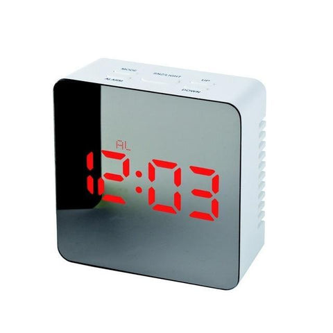 ReflectTime LED: Multifunction Mirror Clock with Digital Display & Alarm