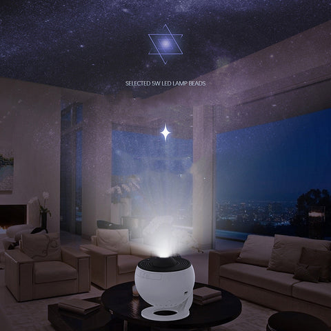 AstroDream 12: 360° Rotating Galaxy & Planetarium Projector with 12 HD Scenes