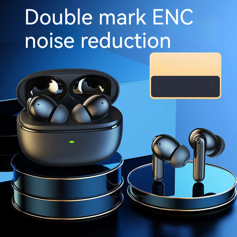 AuraQuiet Pro: Wireless Bluetooth 5.3 Earbuds with ANC & ENC