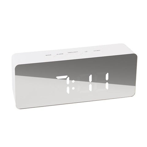 ReflectTime LED: Multifunction Mirror Clock with Digital Display & Alarm