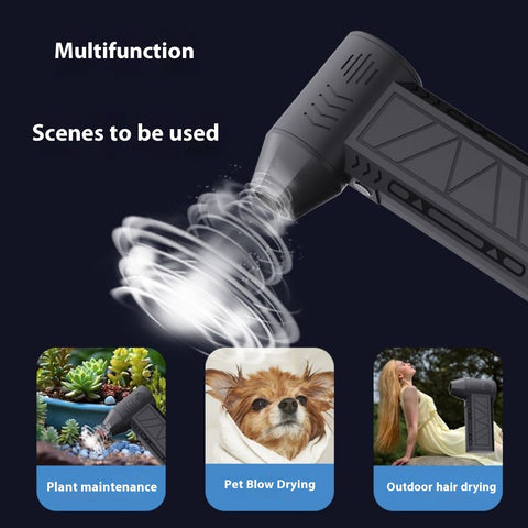 AirFlow Mini: High-Speed Portable Hair Dryer & Dust Blower