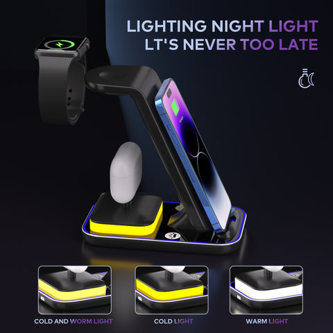 Fast Charger Vertical Wireless Charger 15W Mobile Phone Watch Headset