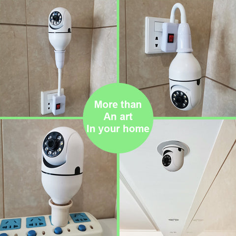 SeeBulb 360: 1080P WiFi Smart Bulb Camera with 4X Zoom, Two-Way Audio & Auto Tracking