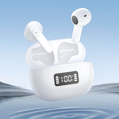 AquaSound Clarity: Waterproof Bluetooth Earbuds with ENC & Digital Display