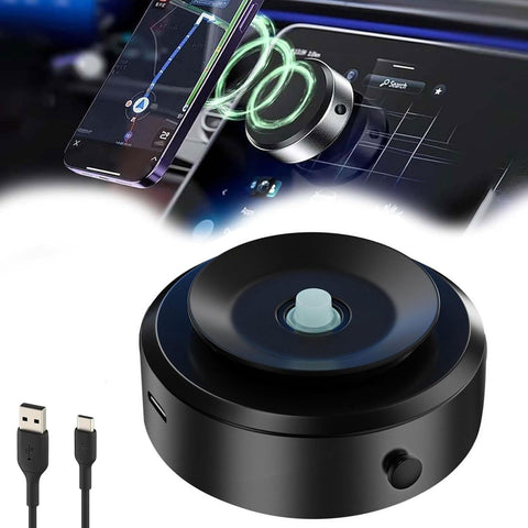 MagnaGrip Pro: Intelligent Double-Sided Magnetic Car Mount with Vacuum Suction & 360° Rotation