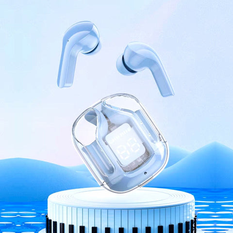 Aero Pods: Transparent Space Capsule True Wireless Bluetooth Earbuds